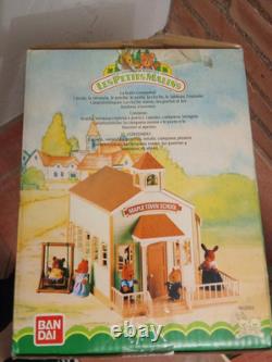 Rare Les Petits Malins-malinville-l'ecole-bandai-1986-+mobilier+5 Figurine. Boite