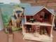 Rare Les Petits Malins-malinville-poste/maison-vintage-1985-+mobilier+4figurines