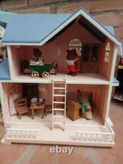 Rare Les Petits Malins-malinville-poste/maison-vintage-1985-+mobilier+4figurines