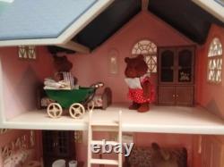 Rare Les Petits Malins-malinville-poste/maison-vintage-1985-+mobilier+4figurines