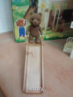 Rare Les Petits Malins-malinville-poste/maison-vintage-1985-+mobilier+4figurines