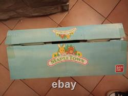 Rare Les Petits Malins-malinville-poste/maison-vintage-1985-+mobilier+4figurines