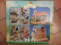 Rare Les Petits Malins-malinville-poste/maison-vintage-1985-+mobilier+4figurines