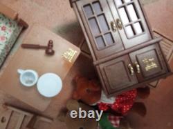 Rare Les Petits Malins-malinville-poste/maison-vintage-1985-+mobilier+4figurines