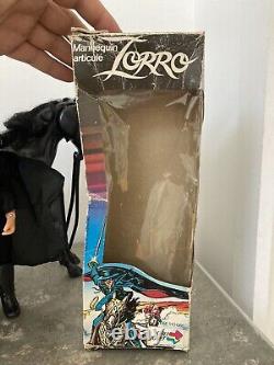 Rare Lot Zorro Et Son Cheval Tornado Complet En Loose Orli Jouet 1986 No Mego
