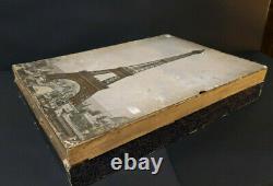 Rare Puzzle Vertical Tour Eiffel 98 Cm + Boite France 1889-90 Expo Universelle