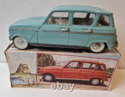 Rare Renault 4L RICO en boite d'origine jouet ancien tôle comme Joustra