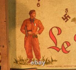 Rare ancien jeu Le Maquis, édité à la fin de la WW2 en 1944, 41,7cm x 34,8cm