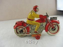 Rare ancienne moto / jouet en tôle mécanique, SFA Paris, France