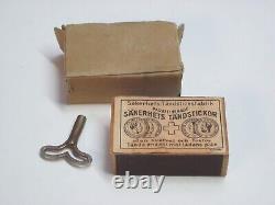 Rare boite d'allumettes Allemande Kronprinz, DRGM, WW1, jouet mécanique P. W