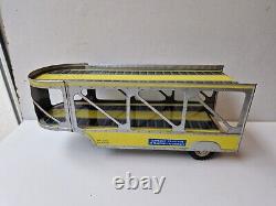 Rare camion Bernard Transport d'auto Joustra jouet ancien tôle