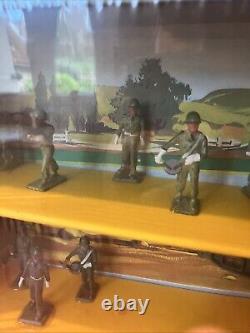 Rare coffret jouet vintage Soldats Guerre Quiralux Neuf