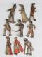 Rare Ensemble De 9 Personnages En Papier Comme Épinal