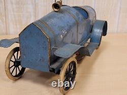 Rare jouet ancien FRANCAIS PINARD vers 1910 voiture de course en tôle 32cm