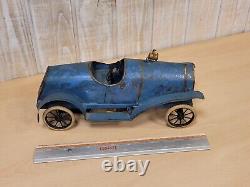 Rare jouet ancien FRANCAIS PINARD vers 1910 voiture de course en tôle 32cm
