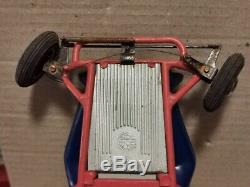 Rare jouet ancien Kart Joustra mécanique 1960 France 20cm no JEP CIJ