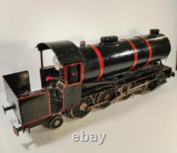 Rare locomotive à vapeur ancienne moteur à alcool 65 cm H 25 cm 11 kg