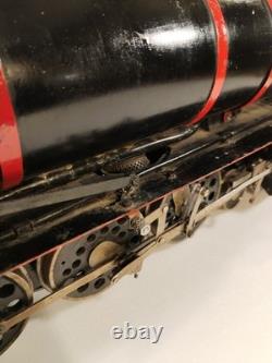 Rare locomotive à vapeur ancienne moteur à alcool 65 cm H 25 cm 11 kg