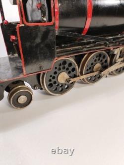 Rare locomotive à vapeur ancienne moteur à alcool 65 cm H 25 cm 11 kg