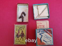 Rare lot 11 jeux anciens début XXe Villard et Weill