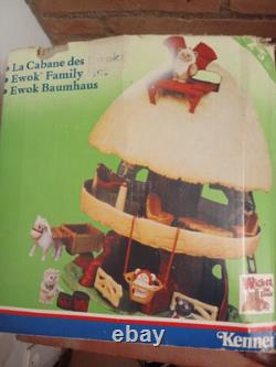 Rare-star Wars-la Cabane Des Ewoks-kenner-1985-ewok Family Treehouse+boite