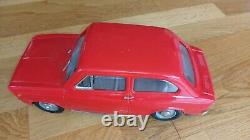 Rarissime Jouet Ancien Elgi Fiat 850 1/10 Longueur 32cm Années 60