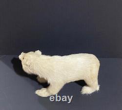 Rarissime ours polaire jouet ancien années 1930 1940 teddy bear