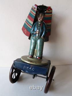 Rico Charlie Chaplin Charlot Jouet à Pousser 14Cm Excellent Etat Espagne 1930