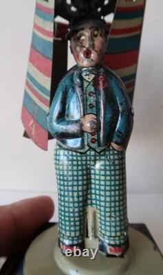 Rico Charlie Chaplin Charlot Jouet à Pousser 14Cm Excellent Etat Espagne 1930
