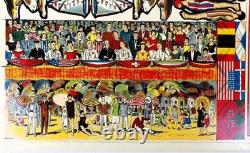 SAUSSINE Championnat International de Natation BELLE PLANCHE CHROMOLITHOGRAPHIE