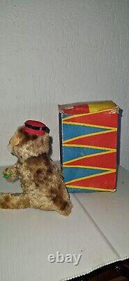 SINGE SAUTEUR ancien jouet mécanique Max CARL GERMANY cirque zoo joustra cij