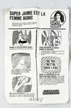 SUPER JAIMIE Poupée 30cm en boite originale Meccano bon état Bionic Woman