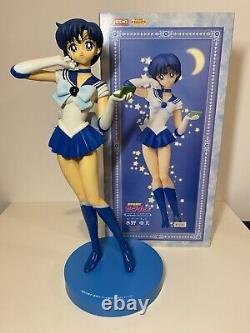 Sailor Moon Kyosho Figure Sailor Mercury Très Grande Figurine Vintage