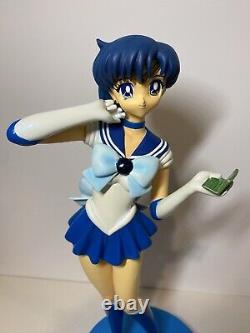 Sailor Moon Kyosho Figure Sailor Mercury Très Grande Figurine Vintage