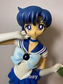 Sailor Moon Kyosho Figure Sailor Mercury Très Grande Figurine Vintage