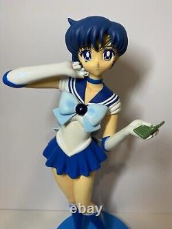 Sailor Moon Kyosho Figure Sailor Mercury Très Grande Figurine Vintage