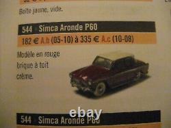 Simca Aronde P 60 Dinky Toys FRANCE REF 544 NEUF + boîte d'origine