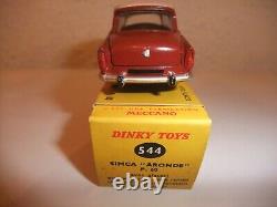 Simca Aronde P 60 Dinky Toys FRANCE REF 544 NEUF + boîte d'origine