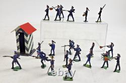Soldats marins 3,5 cm avec maison de gardien ancien super décoratif