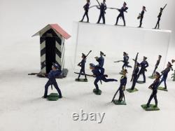 Soldats marins 3,5 cm avec maison de gardien ancien super décoratif
