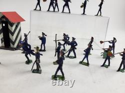 Soldats marins 3,5 cm avec maison de gardien ancien super décoratif
