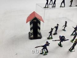 Soldats marins 3,5 cm avec maison de gardien ancien super décoratif