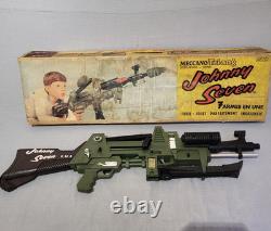 Superbe Jouet Johnny Seven Fusil inoffensif MECCANO Tri-ang 7 armes en une
