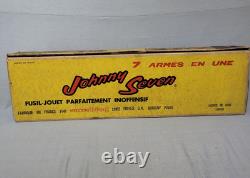 Superbe Jouet Johnny Seven Fusil inoffensif MECCANO Tri-ang 7 armes en une