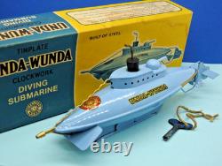 Sutcliffe 1976 Fer Blanc Mécanisme Unda sous-Marin Presque Neuf Emballé Avec Clé