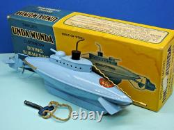Sutcliffe 1976 Fer Blanc Mécanisme Unda sous-Marin Presque Neuf Emballé Avec Clé
