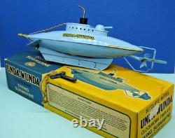 Sutcliffe 1976 Fer Blanc Mécanisme Unda sous-Marin Presque Neuf Emballé Avec Clé