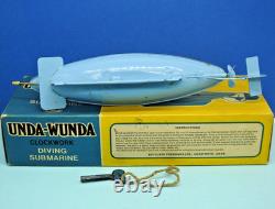 Sutcliffe 1976 Fer Blanc Mécanisme Unda sous-Marin Presque Neuf Emballé Avec Clé