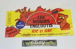 ++ TUBOS 12 figurines les mondes engloutis BIC et BAC GUM TRESOR MAY chewing gum