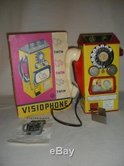 Tintin Rare jouet ancien Visiophone de 1960